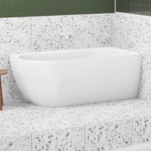 Glacier 1500mm Gloss White Acrylic Corner Bath